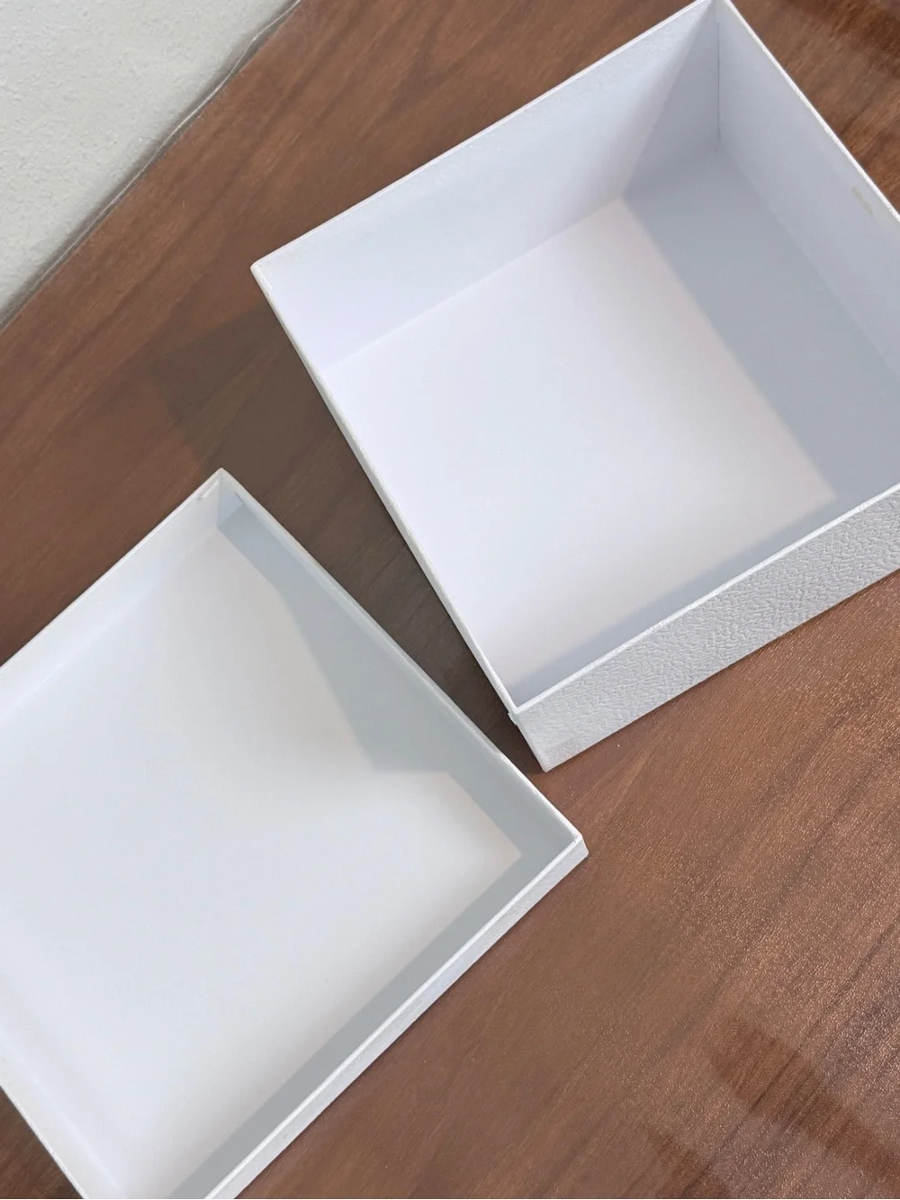 Dior White Box with Gold Logo 8.5x8.5x4 Authentic